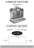 Servicemanual COFFEE QUEEN Liter. Din återförsäljare S / SE
