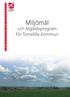 Miljömål. och åtgärdsprogram för Tomelilla kommun