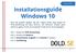 Installationsguide Windows 10