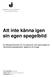 Att inte känna igen sin egen spegelbild