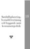 Samhällsplanering, 18 bostadsförsörjning och byggande samt konsumentpolitik