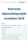 Kanceras läkemedelsprojekt november 2018