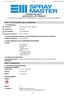 SÄKERHETSDATABLAD MASTER RAPID / SPOT REMOVER I enlighet med Förordning (EG) Nr 1907/2006, Bilaga II, ändrad genom Förordning (EG) Nr 453/2010