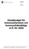 Detaljbudget för kommunstyrelsen och kommunfullmäktige m.fl. för 2018
