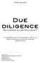Due diligence. Örebro universitet. Skyldighet eller möjlighet?