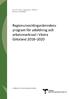 Region utvecklingsnämndens program för utbildning och arbetsmarknad i Västra Götaland