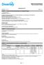 Säkerhetsdatablad Enligt förordning (EG) nr 1907/2006
