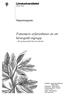 Patienters erfarenheter av ett kirurgiskt ingrepp En systematisk litteraturstudie