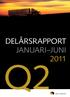 Delårsrapport JaNUarI JUNI 2011 Q2