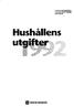 INLEDNING TILL. Hushållens konsumtion 1958 / K. Socialstyrelsen. Engelsk parallelltitel: The Consumption of Households in 1958