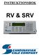 INSTRUKTIONSBOK RV & SRV