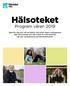 Hälsoteket Program våren 2019