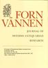 Ett bidrag till Östergötlands äldsta romanska konst Cnattingius, Bengt Fornvännen 22,