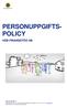 PERSONUPPGIFTS- POLICY