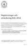 Registreringar och utvärdering RAS, 2016