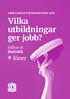 Vilka utbildningar ger jobb?