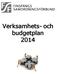 Verksamhets- och budgetplan 2014