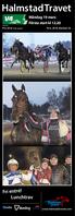 HalmstadTravet. Fri entré! Lunchtrav. Måndag 19 mars Första start kl