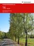 KUNSKAPSUNDERLAG: Träd Alléer, vägträd. DRIFTOMRÅDE KARLSTAD Rapport 2015:134