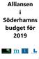 Alliansen i Söderhamns budget för 2019