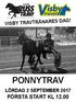 PONNYTRAV LÖRDAG 2 SEPTEMBER 2017 FÖRSTA START KL 12.00