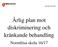 Årlig plan mot diskriminering och kränkande behandling