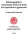 Räkneuppgifter i matematik, kemi och fysik för repetition av gymnasiet. Farmaceutiska Fakulteten