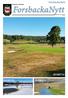 ForsbackaNytt Forsbacka Golfklubb. ForsbackaNytt. November 2018