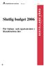 Slutlig budget 2006 För hälso- och sjukvården i Stockholms län