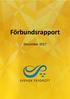 Förbundsrapport. December 2017
