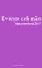 Kvinnor och män. Västernorrland statistikbok