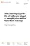 Riskhanteringsåtgärder för att hålla nere intaget av energidrycker/koffein bland barn och unga