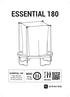 ESSENTIAL 180 MAXI ESSENTIAL min. 80 kg 176 lbs. 31 kg / 68.2 lbs Ø 180 x H 213 cm Ø 70.8 x H 83.8 in