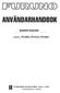 ANVÄNDARHANDBOK MARIN RADAR FR-8062, FR-8122, FR-8252 MODELL
