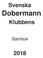 Svenska. Dobermann. Klubbens. Stambok