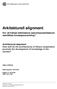 Arkitekturell alignment