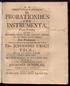 FICK, SUNDBLAD, JOHANNES. Dn. JOHANNIS ER! CI. SUB PRzESIDIO QUAM, DlSSERTATIÖNIS JUEIDICiE, VIRT,' SUFFRAG. CONSULTISS. FACULT. JURIDI- D. D.