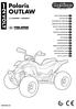 Polaris OUTLAW VOLT. HBsjO HL Hgw hkm FI001801G148. cod. IGOR IGOR0090 USO E MANUTENZIONE USE AND CARE UTILISATION ET ENTRETIEN