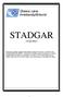 STADGAR. Version 2016:1