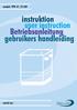 instruktion user instruction Betriebsanleitung gebruikers handleiding