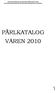 PÄRLKATALOG VÅREN 2010