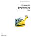 Bruksanvisning. Vibratorplatta DPU Les se / 003
