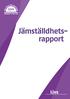 Jämställdhets- rapport