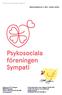 Psykosociala föreningen Sympati rf MEDLEMSBLAD 2/2019 MARS-APRIL