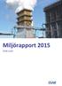 Miljörapport 2015 SSAB Luleå
