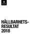 HÅLLBARHETS- RESULTAT 2018