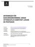 ANVISNINGAR FÖR SAKKUNNIGBEDÖMNING: ANNAN VETENSKAPLIG KOMPETENT LÄRARE ÄN PROFESSOR