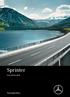Sprinter. Instruktionsbok. Mercedes-Benz
