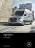 Sprinter. Instruktionsbok. Mercedes-Benz