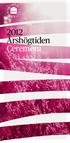 2012 Årshögtiden Ceremoni
